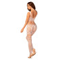 Сетчатый бодистокинг с имитацией топа и шорт Obsessive Bodystocking G330 XL/XXL, white, с доступом