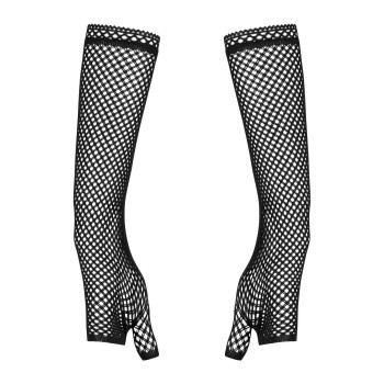 Сетчатые митенки Obsessive Darkie mittens, black