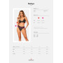 Комплект білизни Obsessive Natilya 2-pcs set M/L, black, бюстгальтер, трусики