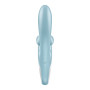 Вибратор-кролик Satisfyer Touch Me Blue, двойной отросток, 3 мощных мотора