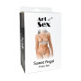 Сексуальний набір білизни Art of Sex - Sweet Angel, розмір L-2XL, колір білий