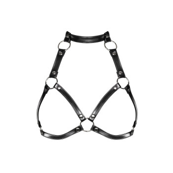 Портупея на груди Obsessive A740 harness black O/S, штучна шкіра