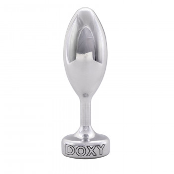 Металева анальна пробка DOXY Butt Plug SMOOTH, гладенька, діаметр 3,3 см