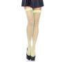 Неоновые чулки-сетка Leg Avenue Nylon Fishnet Thigh Highs Neon Green, one size
