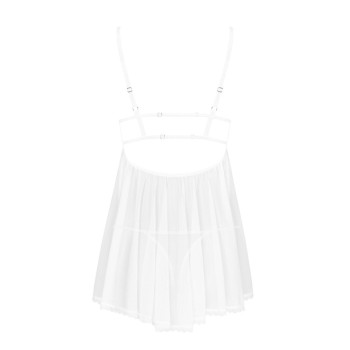 Пеньюар і трусики Obsessive Heavenlly babydoll & thong XL/2XL