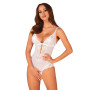 Эротическое полупрозрачное боди Obsessive Heavenlly crotchless teddy XS/S, с доступом