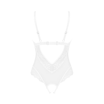 Эротическое полупрозрачное боди Obsessive Heavenlly crotchless teddy XL/2XL, с доступом