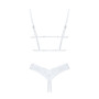 Еротичний комплект Obsessive Heavenlly 2-pcs cupless set XS/S, відкриті груди, з доступом