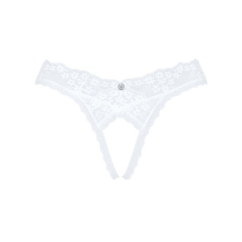 Кружевные танга с доступом Obsessive Heavenlly crotchless thong  M/L, с доступом
