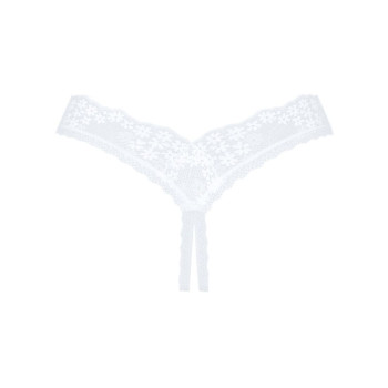 Кружевные танга с доступом Obsessive Heavenlly crotchless thong  M/L, с доступом