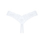 Мереживні танга Obsessive Heavenlly crotchless thong XL/2XL, з доступом