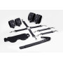 Набор для БДСМ 5 в 1 Feral Feelings BDSM Kit 5 Black, наручники, поножи, крестовина, маска, паддл
