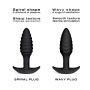 Анальна пробка Dorcel SPIRAL PLUG, діаметр 3 см, силікон