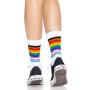 Носки женские в полоску Leg Avenue Pride crew socks Rainbow, 37–43 размер