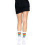 Носки женские в полоску Leg Avenue Pride crew socks Rainbow, 37–43 размер
