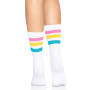 Носки женские в полоску Leg Avenue Pride crew socks Pansexual, 37–43 размер