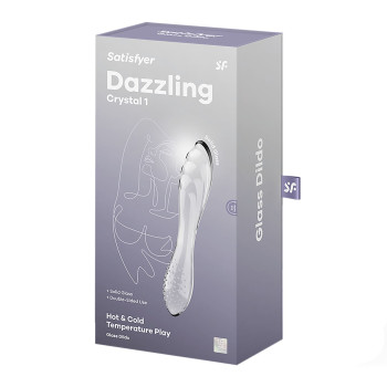 Стеклянный дилдо Satisfyer Dazzling Crystal 1 (Transparent)