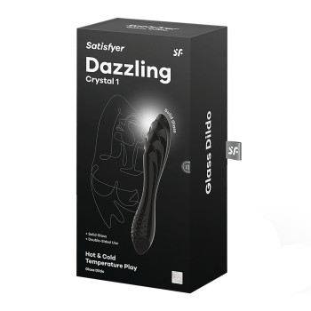 Стеклянный дилдо Satisfyer Dazzling Crystal 1 (Black)
