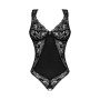 Кружевное боди Obsessive Donna Dream crotchless teddy XS/S Black, открытый доступ