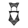 Кружевное боди Obsessive Donna Dream crotchless teddy XS/S Black, открытый доступ