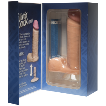 Фаллоимитатор Doc Johnson The Realistic Cock 8 inch White - ULTRASKYN, Vack-U-Lock (мятая упаковка)