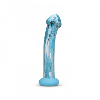 Скляний дилдо Gildo - Ocean Ripple Glass Dildo