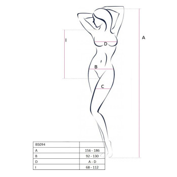 Бодистокинг Passion BS094 white
