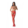 Еротичні колготки-бодістокінг Passion S027 red