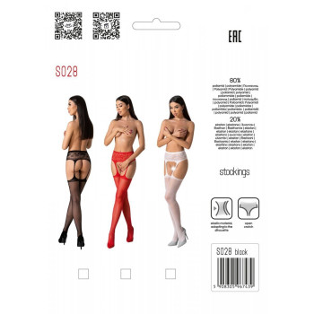 Эротические колготки-бодистокинг Passion S028 black