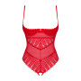 Боді Obsessive Ingridia crotchless teddy XS/S