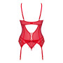 Корсет Obsessive Ingridia corset & thong XS/S