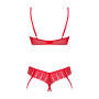 Комплект Obsessive Ingridia 2-pcs crotchless set M/L