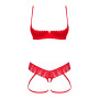 Комплект Obsessive Ingridia 2-pcs crotchless set XL/2XL