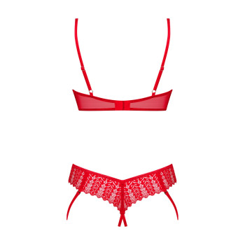 Комплект Obsessive Ingridia 2-pcs crotchless set XL/2XL