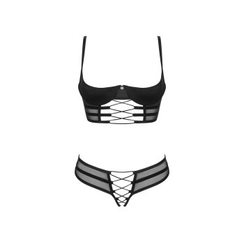 Комплект Obsessive Roxelia 2-pcs crotchless set XS/S