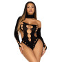 Боди Leg Avenue Seamless thong back bodysuit Black One Size