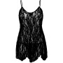Пеньюар Leg Avenue Rose Lace Flair Chemise Black One Size