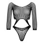 Боді Leg Avenue Top bodysuit with thong back Black