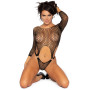 Боді Leg Avenue Top bodysuit with thong back Black