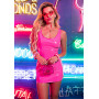 Платье Leg Avenue Pink vinyl mini dress S