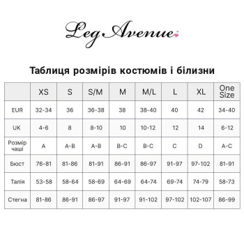 Еротичний костюм чорної нареченої Leg Avenue Heartbreak Bride M