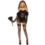 Эротический костюм черной невесты Leg Avenue Heartbreak Bride L