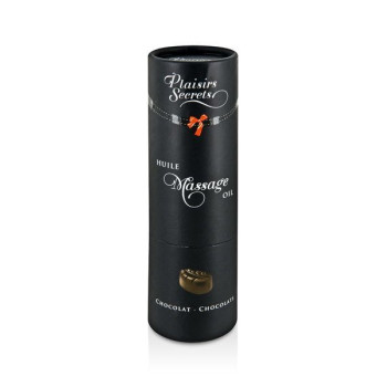 Массажное масло Plaisirs Secrets Chocolate (59 мл) с афродизиаками, съедобное, подарочная упаковка