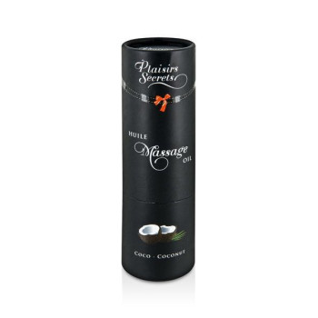 Масажна олія Plaisirs Secrets Coconut (59 мл) з афродизіаками, їстівна, подарункова упаковка