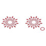 Пэстис из кристаллов Petits Joujoux Gloria set of 2 - Red, украшение на грудь