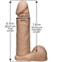 Фаллоимитатор Doc Johnson Vac-U-Lock - 8 Inch ULTRASKYN Cock White, диаметр 5,1см