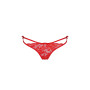 Трусики на зав'язочках з боків WARDA THONG red L/XL - Passion Exclusive