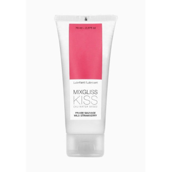 Лубрикант на водній основі MixGliss KISS Wild Strawberry (70 мл) Дика Полуничка