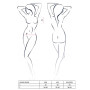 Комплект белья GIANA BIKINI white L/XL Passion: полупрозрачные лиф и трусики с бантиками