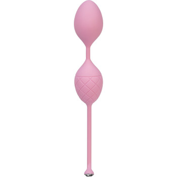 Розкішні вагінальні кульки PILLOW TALK - Frisky Pink з кристалом, діаметр 3,2 см, вага 49-75гр
